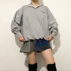 💗Vintage Henley Grey Oversized Sweatshirt💗